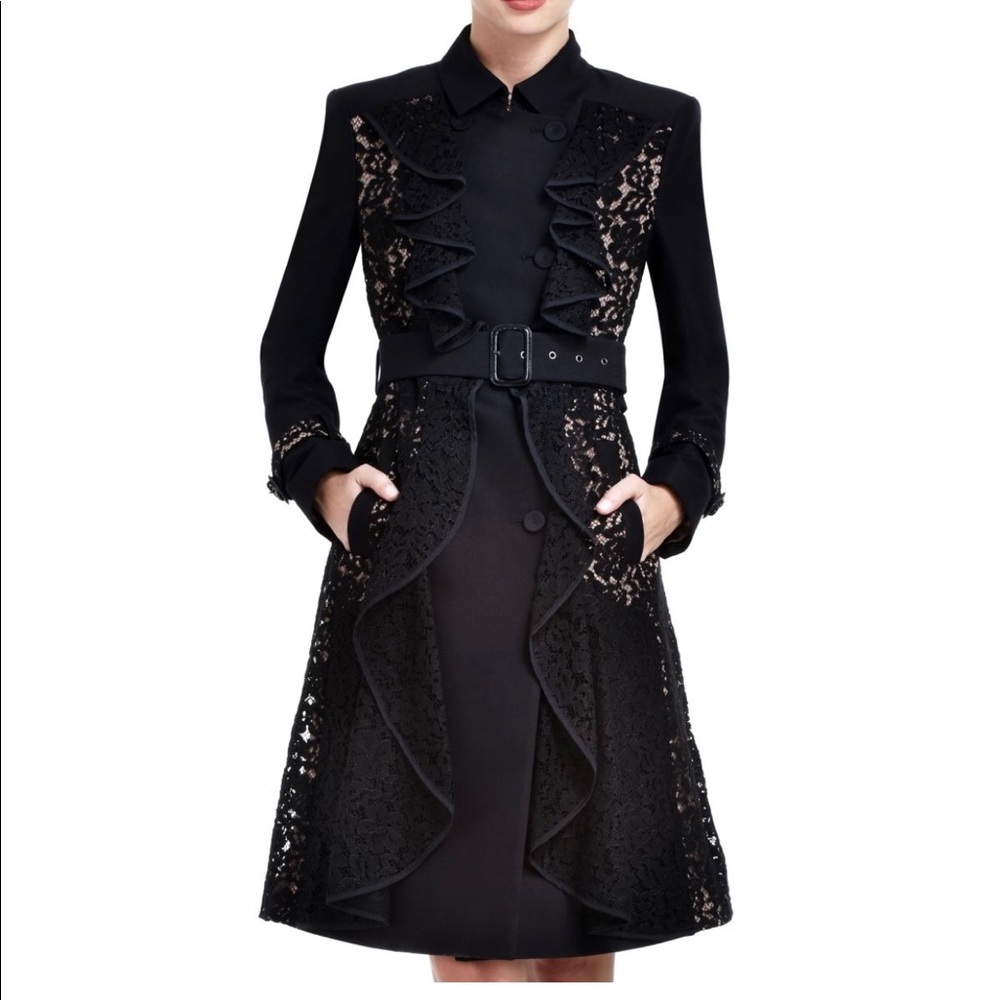 BCBG MaxAzria Emmett Lace Trench Coat